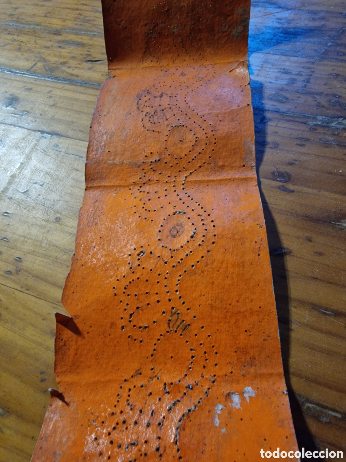 Antig&uuml;edades: Antiguo molde para hacer puntilla bolillos,ver ,a&ntilde;os 60-70