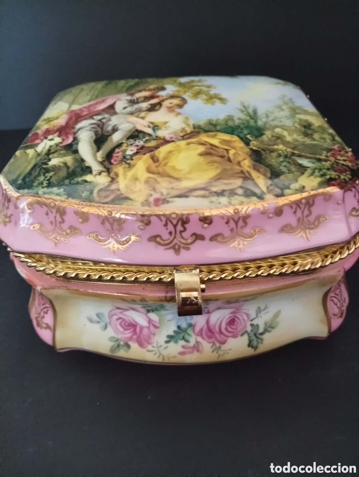 Antig&uuml;edades: Precioso joyero de porcelana Japon