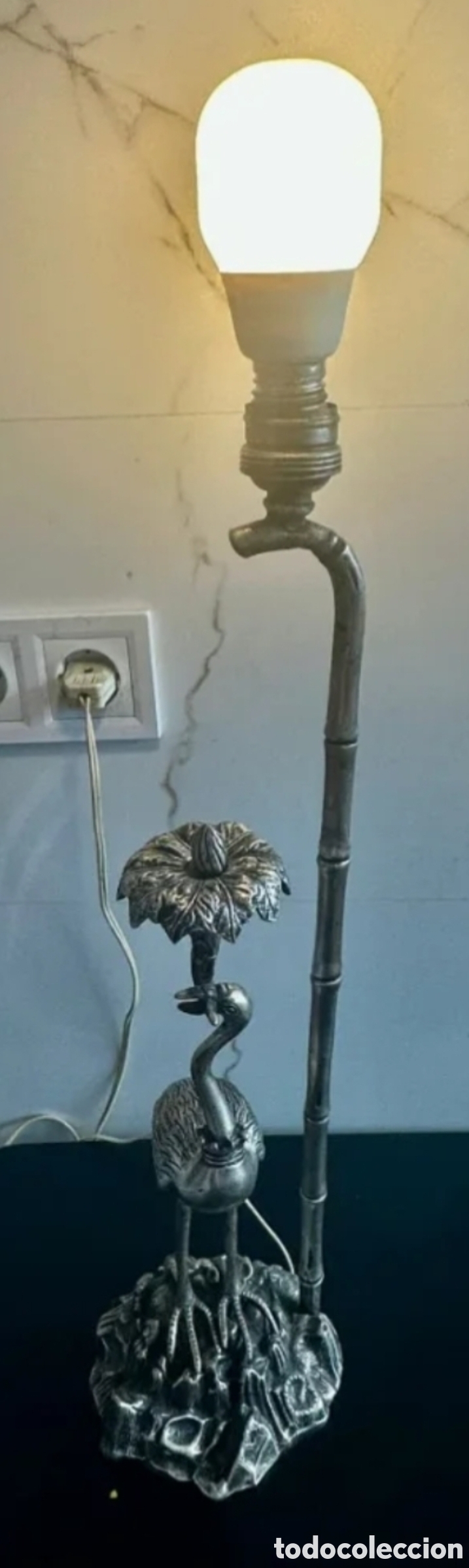 Antig&uuml;edades: Lampara de mesa antigua - Foto 7