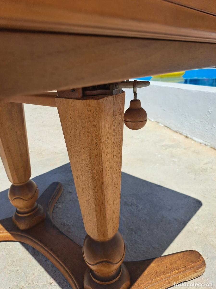 Antig&uuml;edades: Preciosa mesa de roble extensible y elevable. - Foto 8