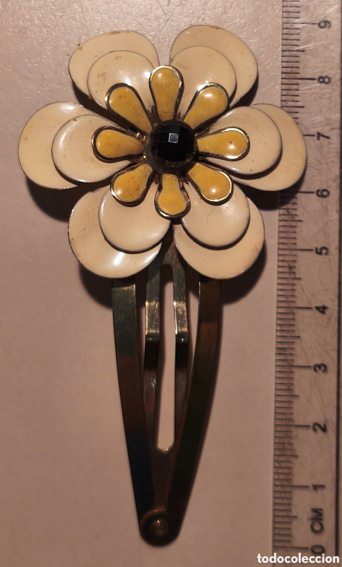 Antig&uuml;edades: Broche de la d&eacute;cada de 1940, esmaltado. - Foto 3