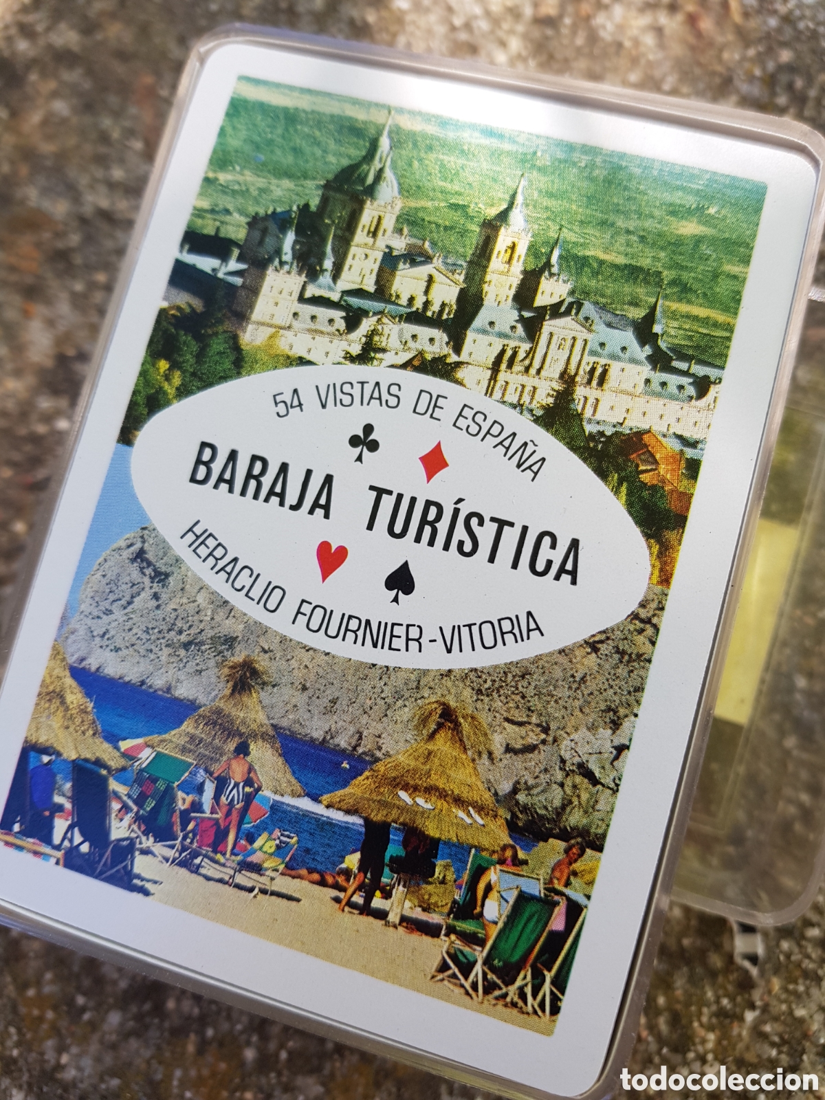 Antig&uuml;edades: ANTIGUA BARAJA DE CARTAS 54 VISTAS DE ESPA&Ntilde;A