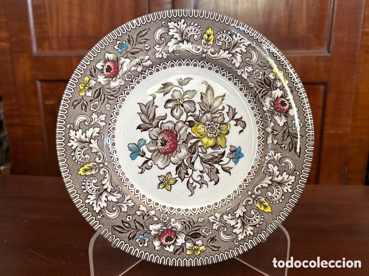 Antig&uuml;edades: PLATO INGL&Eacute;S 25,5 CM DI&Aacute;METRO. WESTMINSTER BY WOOD & SONS