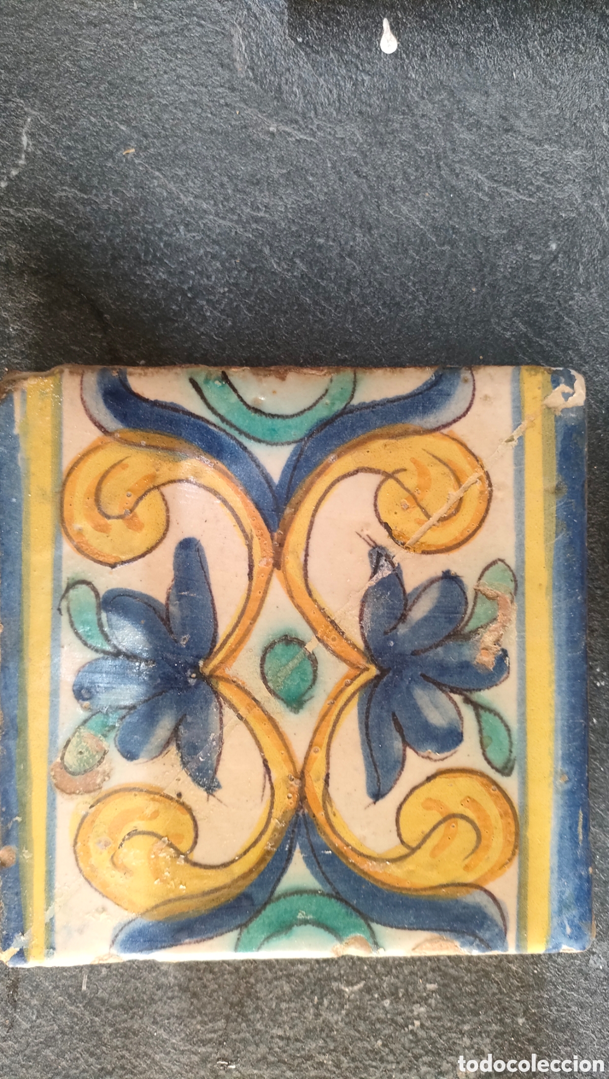 Antig&uuml;edades: 2 Azulejos siglo XVIII - Foto 3