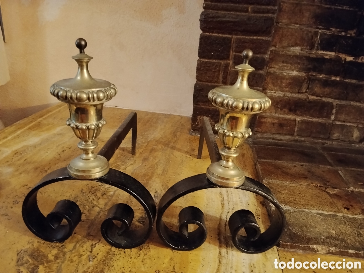 Antig&uuml;edades: PAREJA DE MORILLOS ANTIGUOS - Foto 2