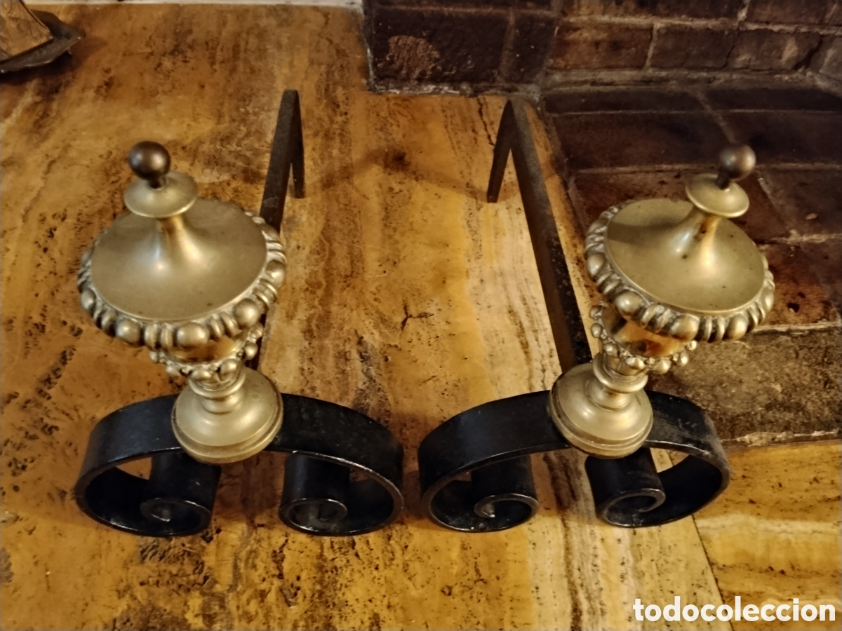 Antig&uuml;edades: PAREJA DE MORILLOS ANTIGUOS - Foto 3