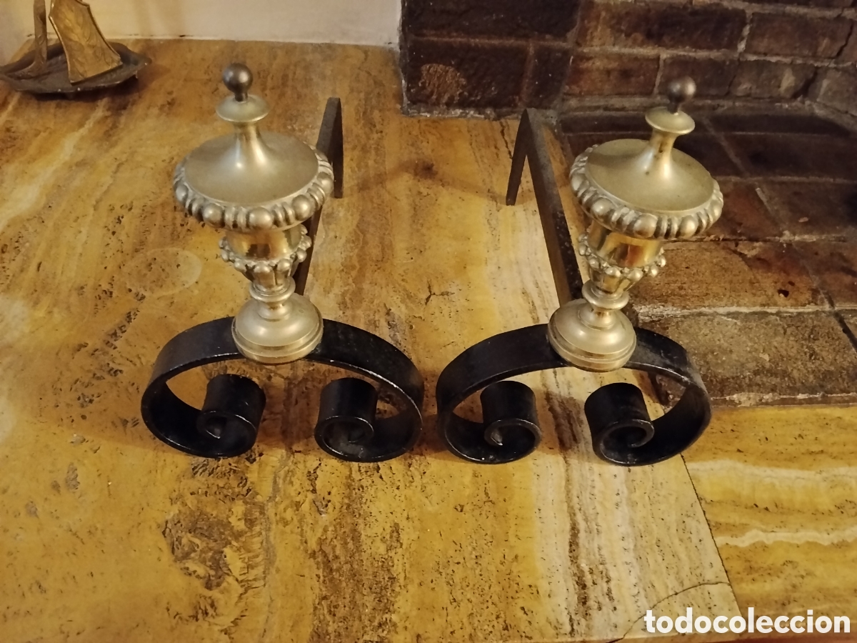 Antig&uuml;edades: PAREJA DE MORILLOS ANTIGUOS - Foto 4