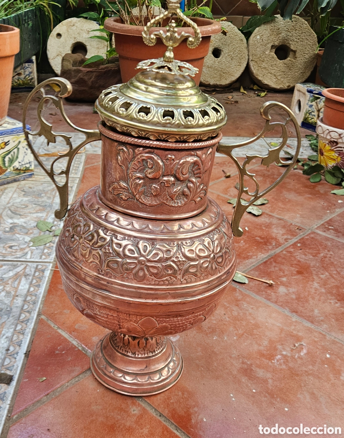 Antig&uuml;edades: PRECIOSO Y ANTIGUO SAHUMADOR HISPANOARABE PRICIPIOS S.XX