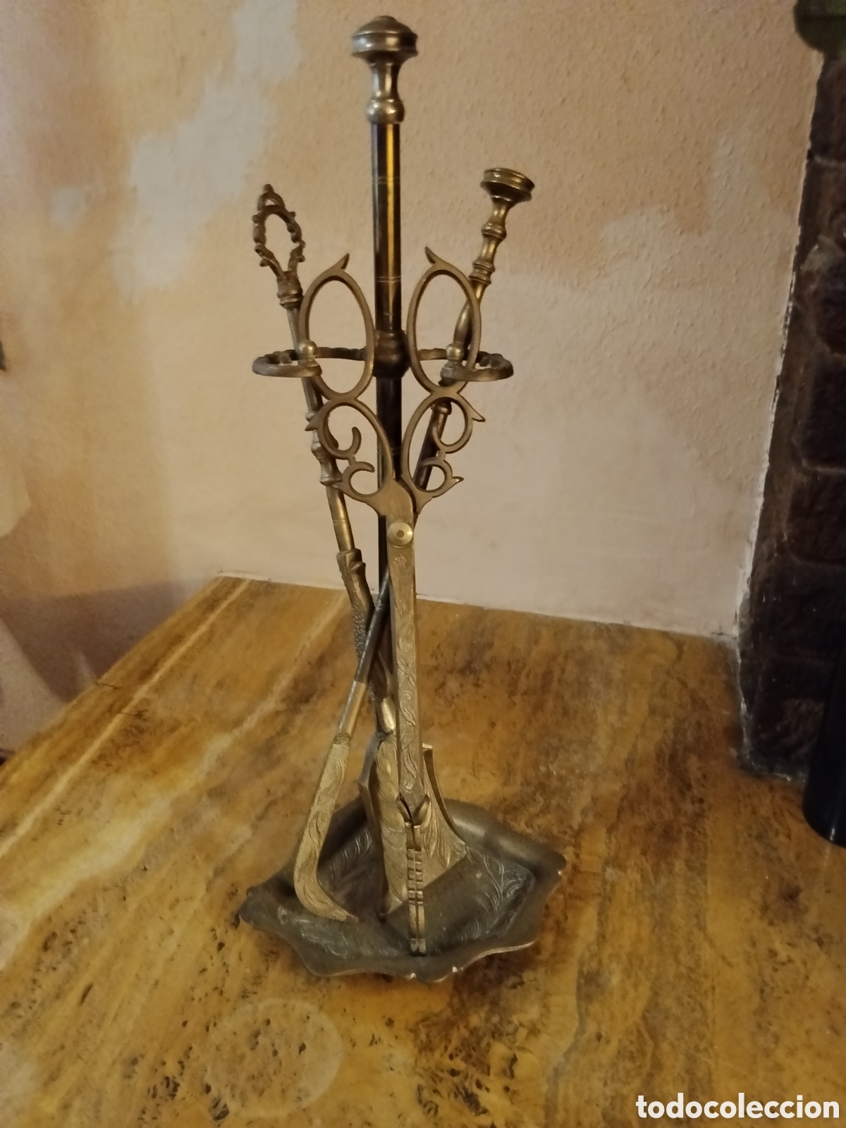 Antig&uuml;edades: JUEGO DE CHIMENEA ANTIGUO