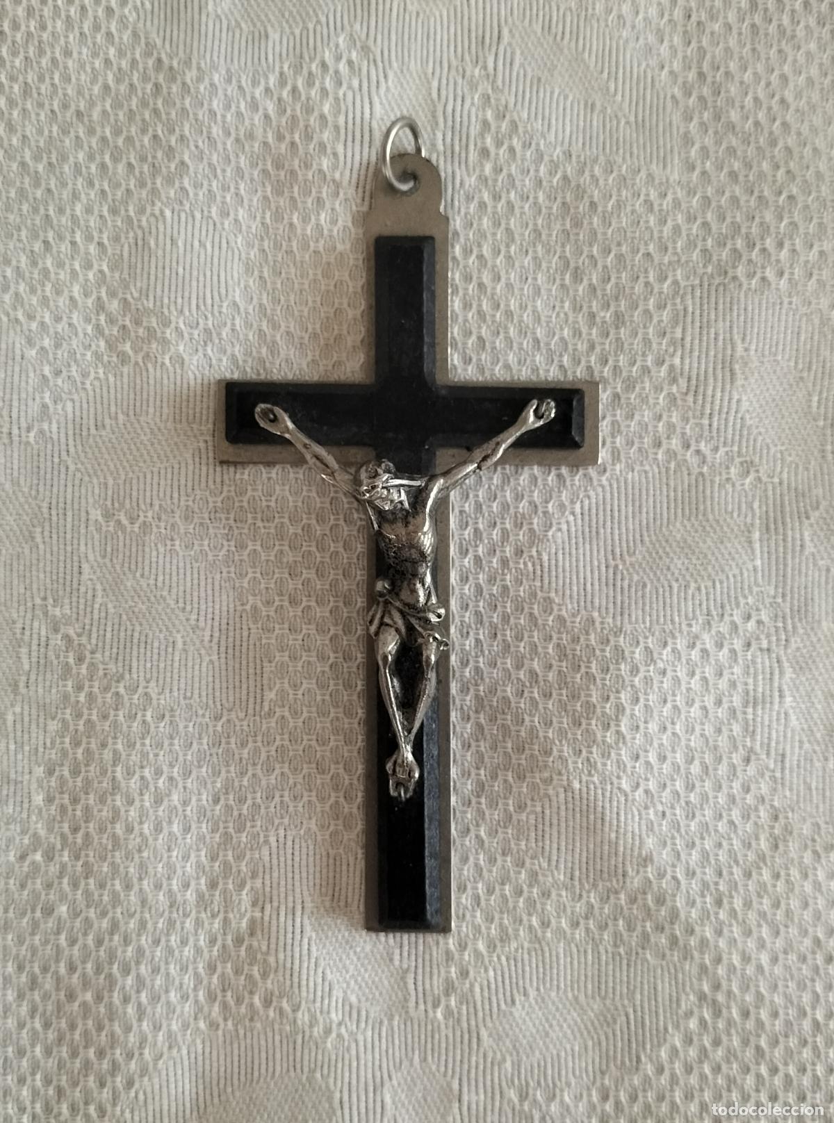 Antig&uuml;edades: CRUCIFIJO PARA SACERDOTE 9 x 4,5 CM.