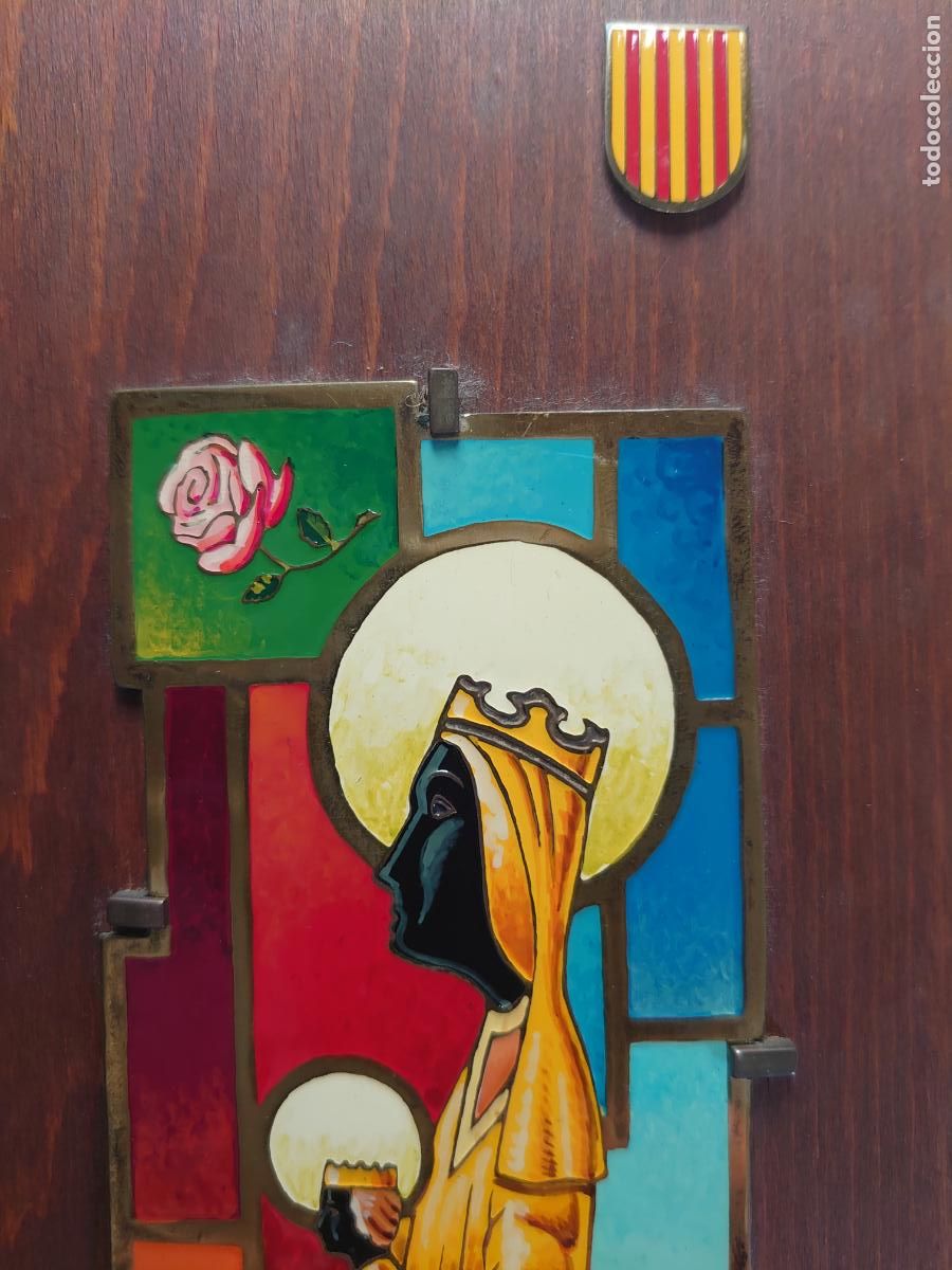 Antig&uuml;edades: ANTIGUO ESMALTE DE LA MARE DE DEU DE MONTSERRAT - Foto 4