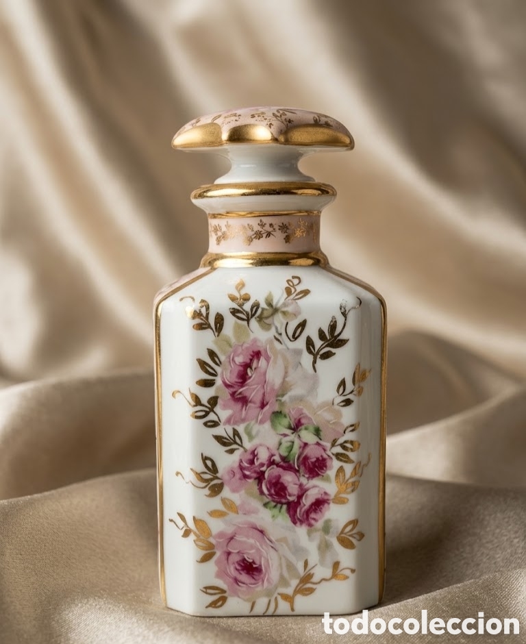 Antig&uuml;edades: Magn&iacute;fico frasco de perfume LIMOGES
