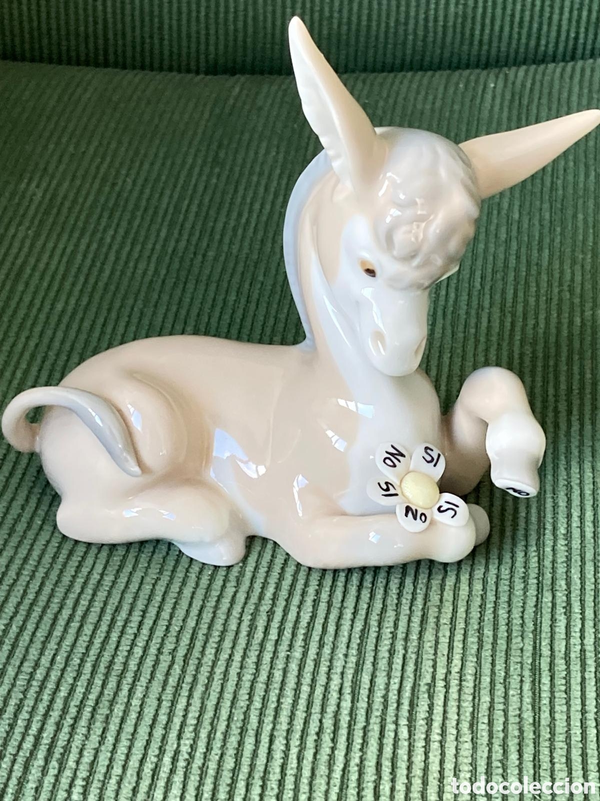 Antig&uuml;edades: Burrito porcelana Lladro - Foto 2