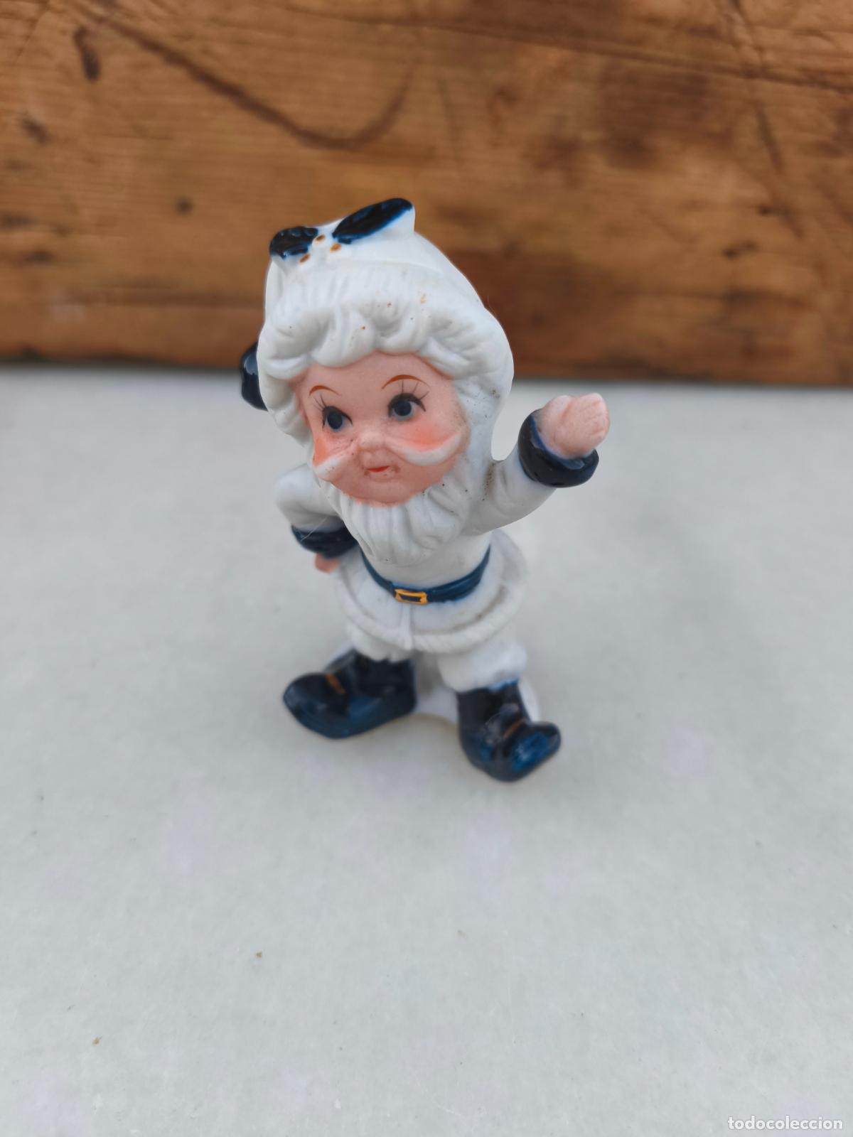 Antig&uuml;edades: Pap&aacute; Noel de porcelana biscuit estilo kitsch.