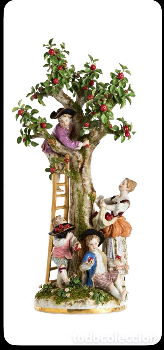 Antiques: Meissen Group Harvest,J.J. Kaendler, 1753,& Friedrich Elias Meyer,&Eacute;poca (1850-1924)S.XIX/XX. (1880).