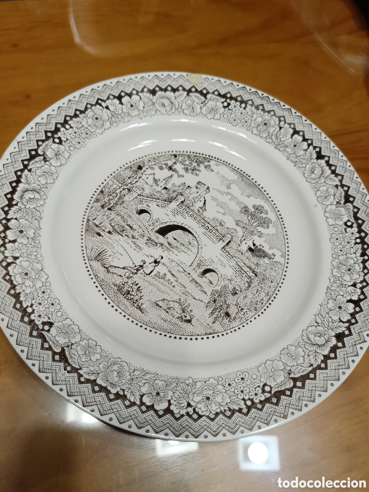 Antig&uuml;edades: Plato porcelana 24 cm Segovia N, 839