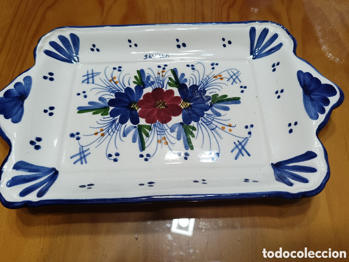 Oggetti Antichi: Fuente porcelana pintada a mano