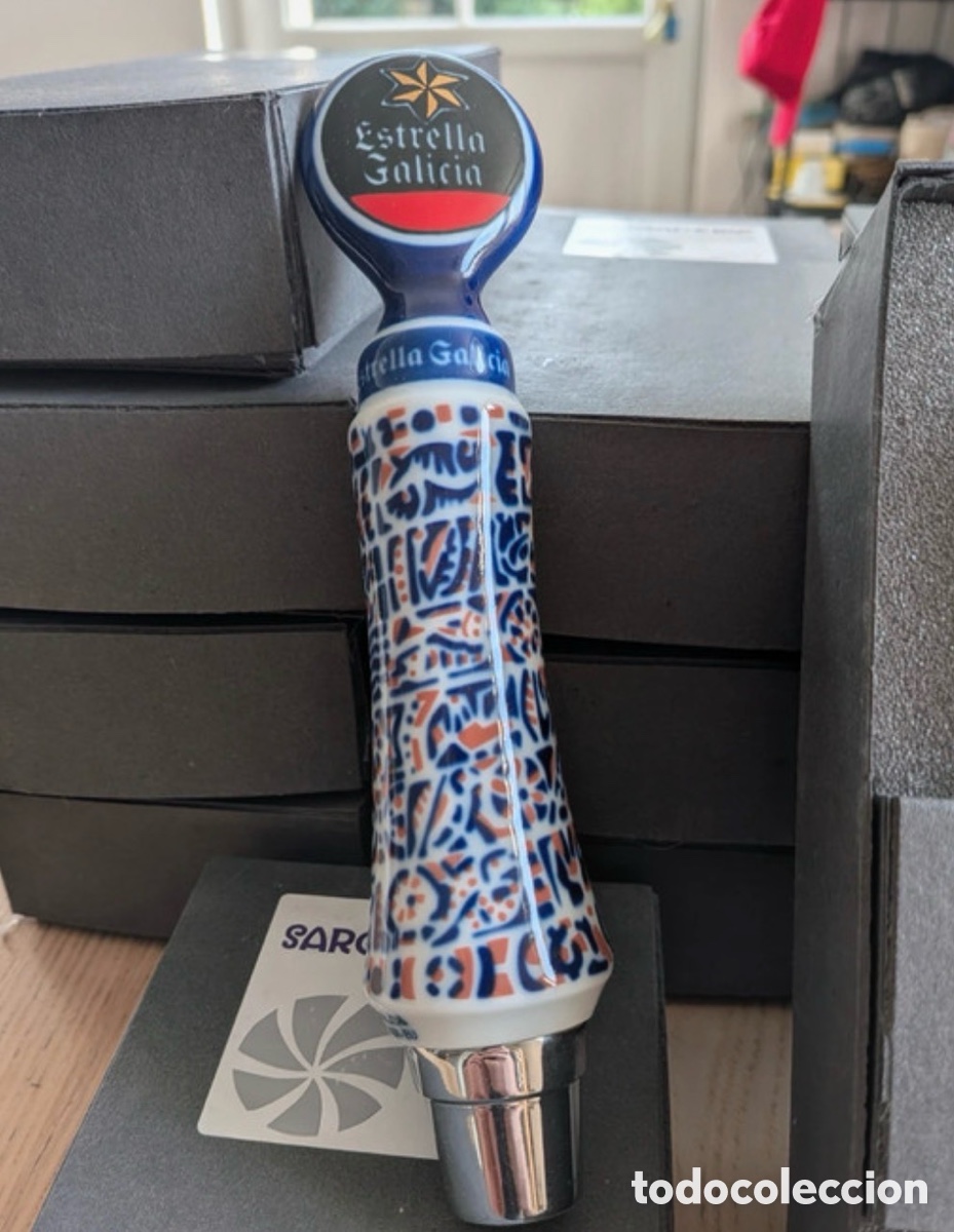 Antig&uuml;edades: Figura Sargadelos Estrella Galicia nueva en caja