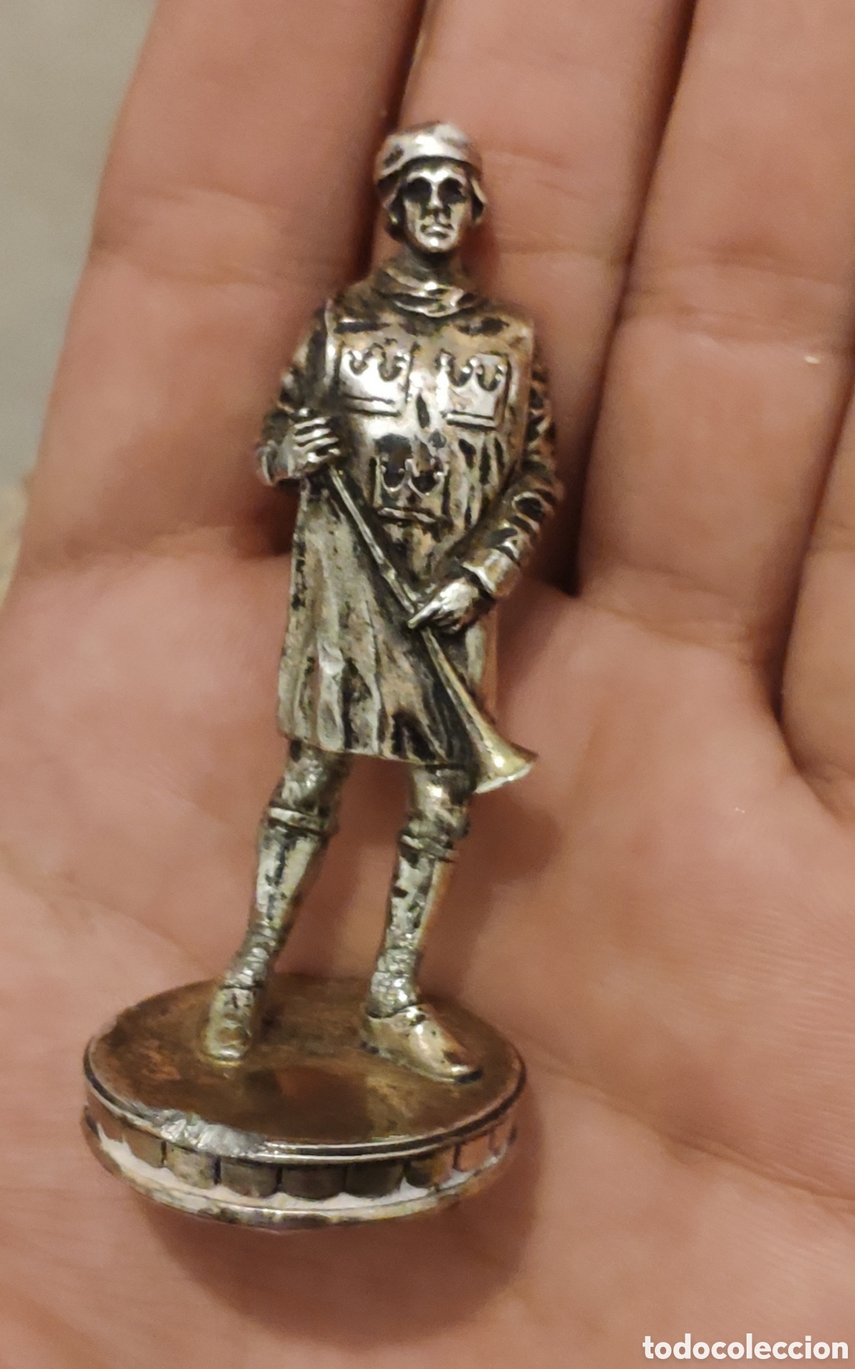 Antig&uuml;edades: estatua de Napole&oacute;n metal muy antigua