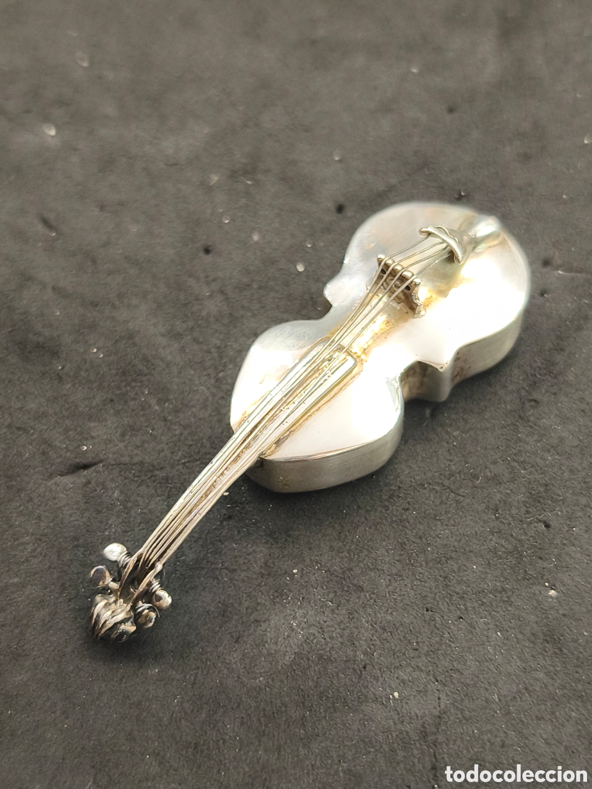 Antig&uuml;edades: Viol&iacute;n en plata 925 miniatura 7cm - Foto 2