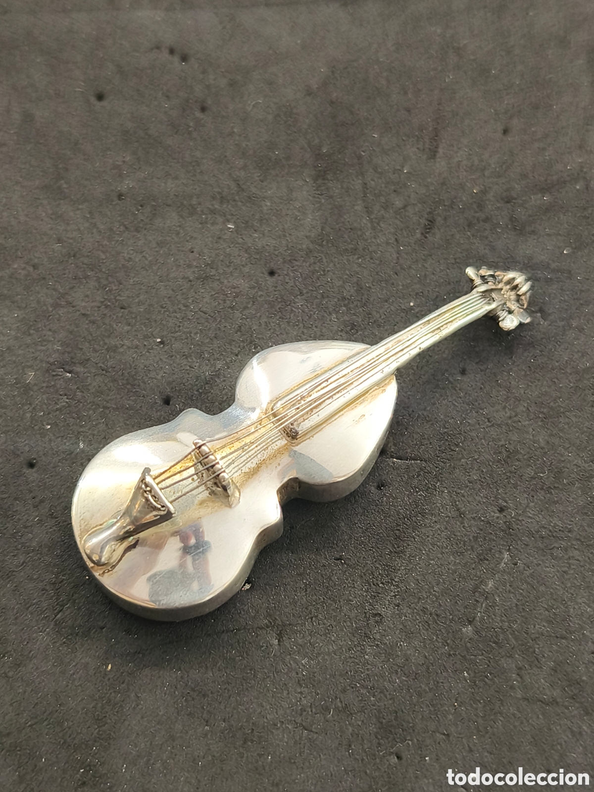 Antig&uuml;edades: Viol&iacute;n en plata 925 miniatura 7cm