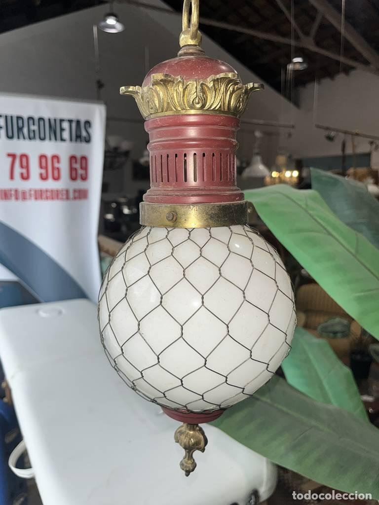 Antig&uuml;edades: L&Aacute;MPARA DE TECHO VINTAGE - Foto 4