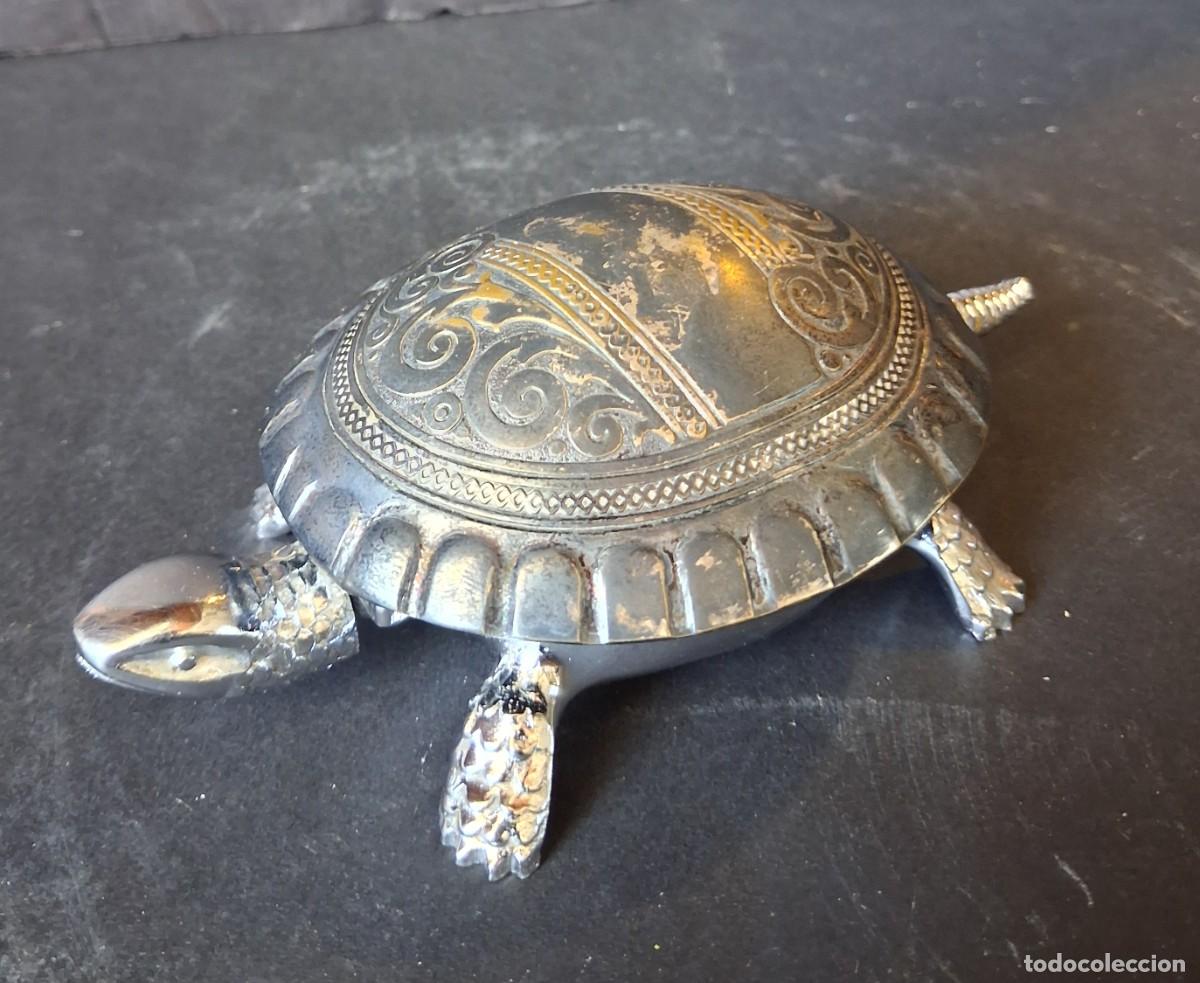 Antig&uuml;edades: Antiguo timbre de sobremesa tortuga Boj Eibar numerado