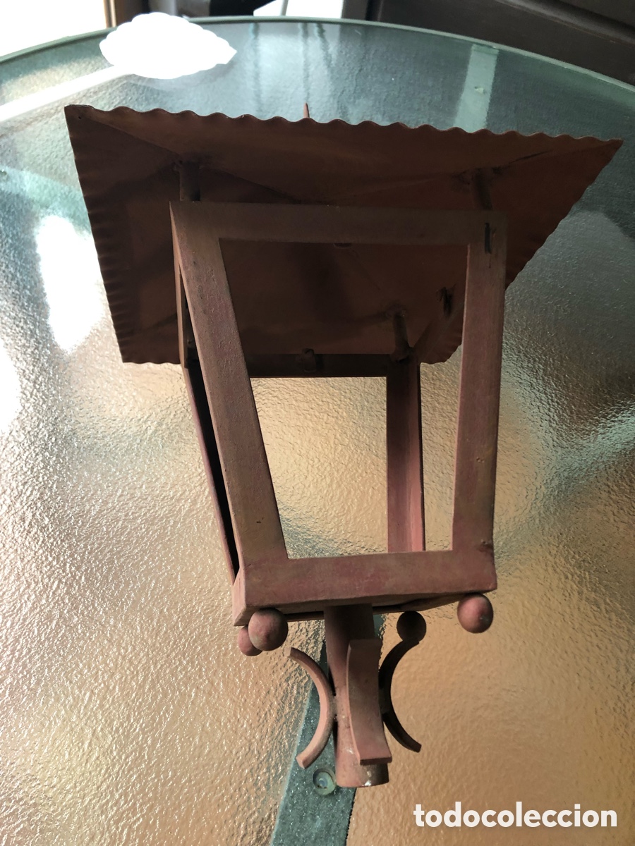 Antig&uuml;edades: Farol sobre muro de forja - Foto 5