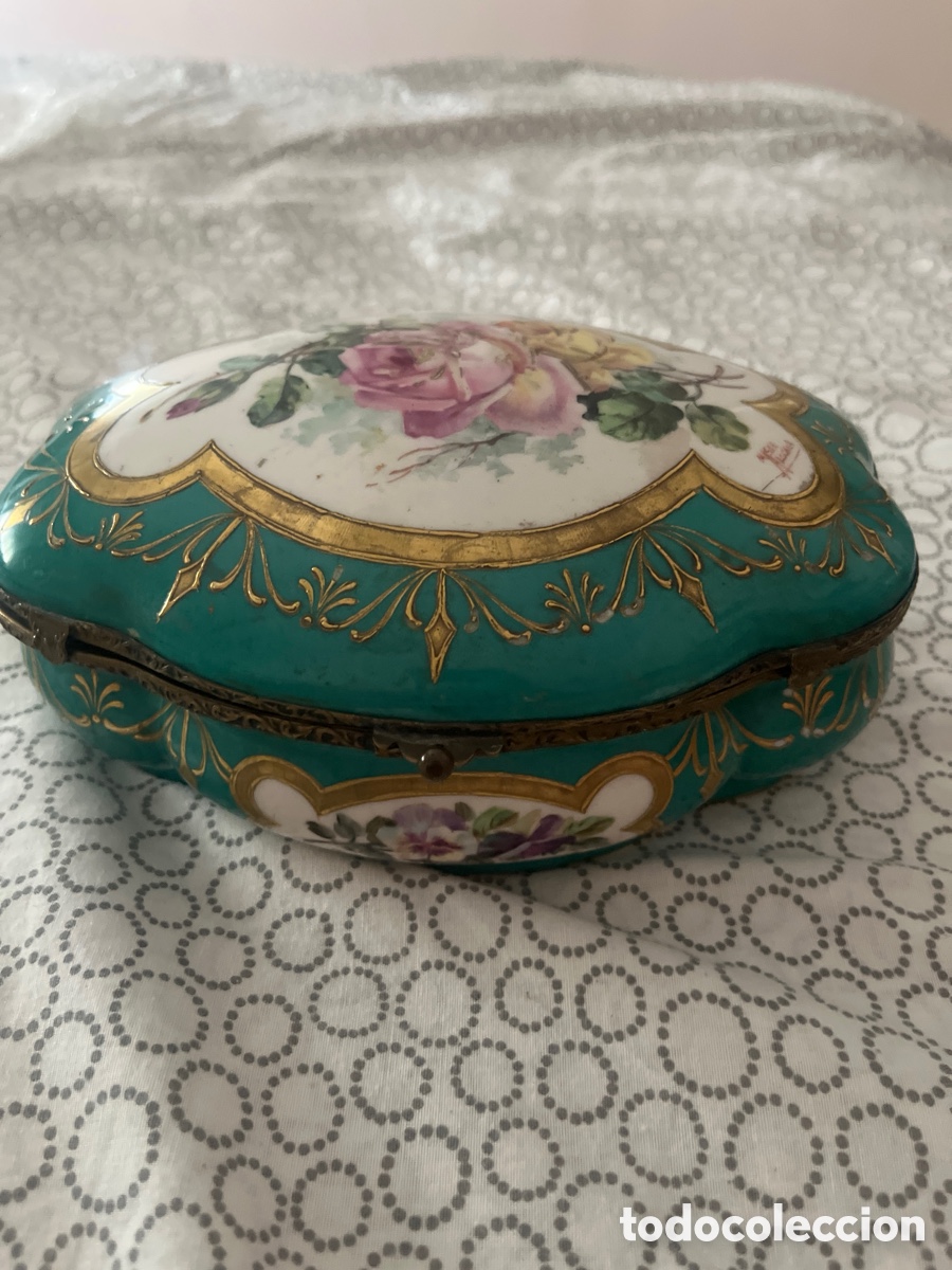 Antig&uuml;edades: Joyero antiguo firmado art nouveau tard&iacute;o 1905