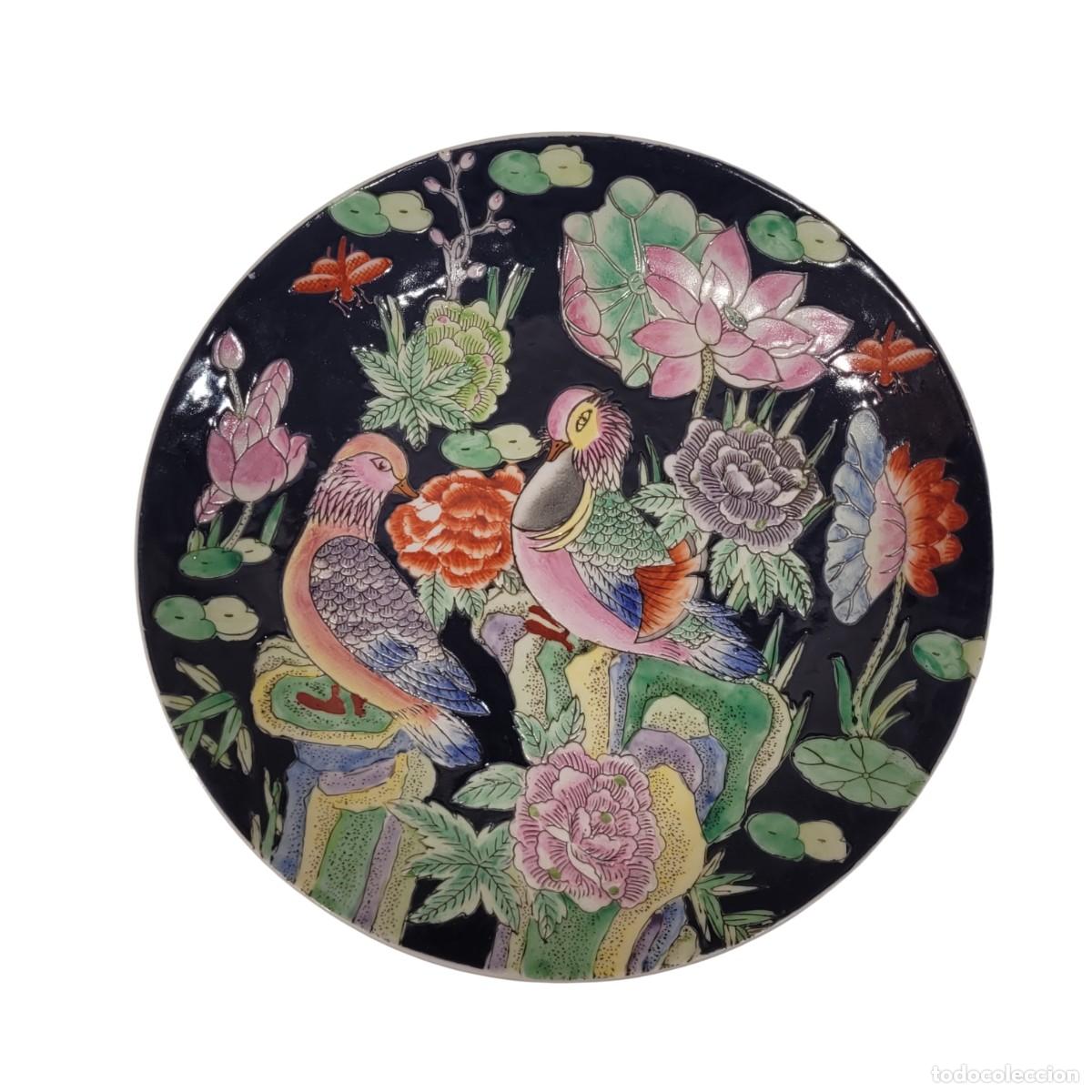 Antig&uuml;edades: Plato &rdquo;Faisanes&rdquo; Porcelana de Macao, Segunda mitad del siglo XX &ndash; Macao, China