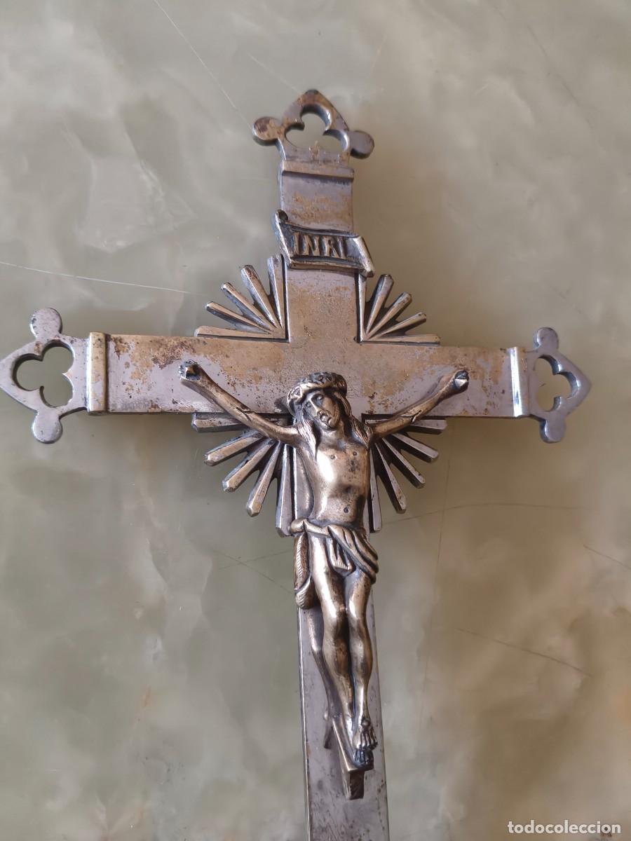 Antig&uuml;edades: CRUCIFIJO ANTIGUO EN BRONCE - Foto 6