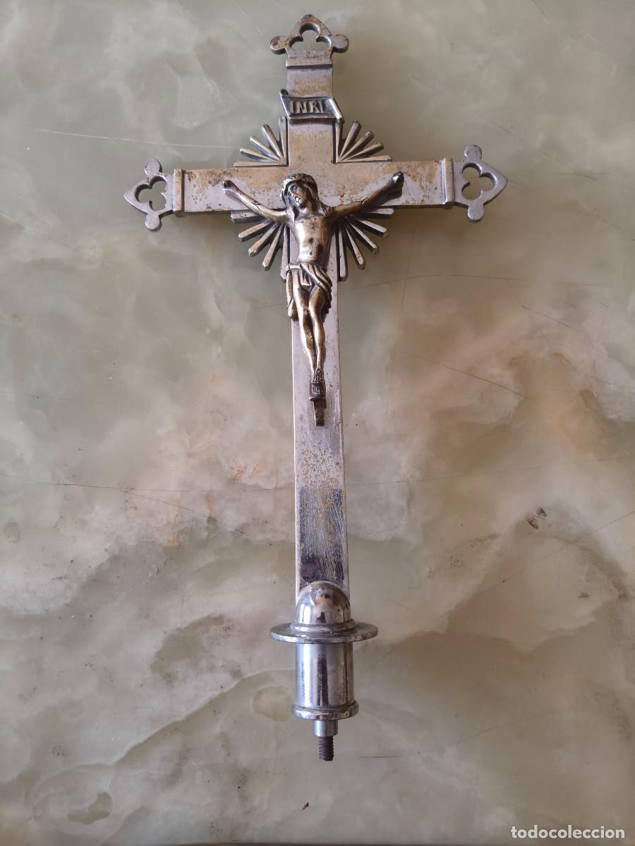 Antig&uuml;edades: CRUCIFIJO ANTIGUO EN BRONCE
