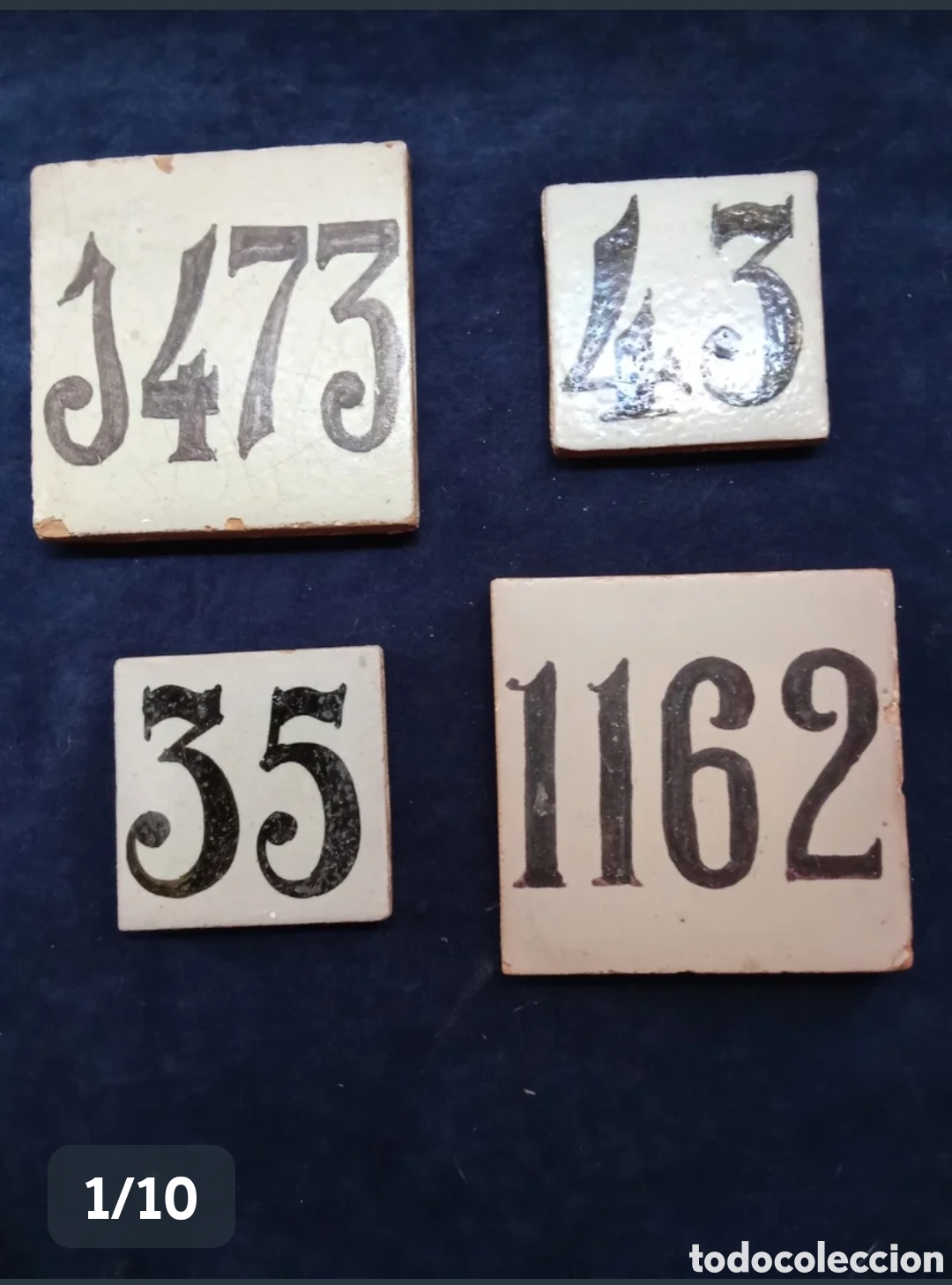 Antig&uuml;edades: AZULEJOS tipolog&iacute;a TRIANA (mensaque) S.XIX