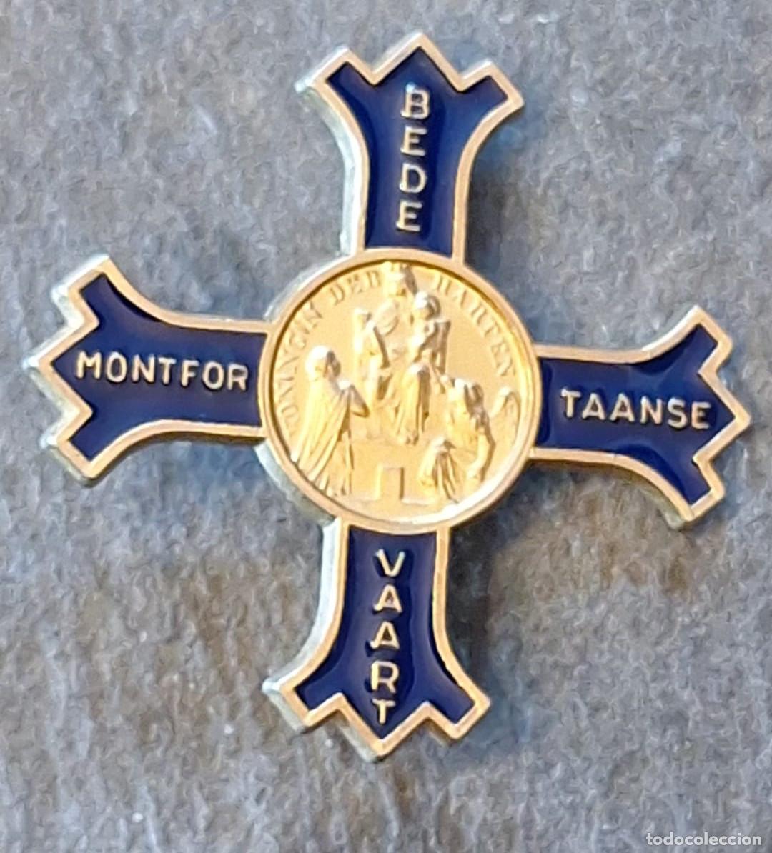 Antig&uuml;edades: Broche Insignia Metal Esmaltado Francia