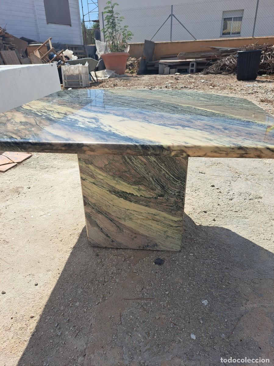 Antig&uuml;edades: mesa de m&aacute;rmol, de centro, diversos colores y jaspeado. - Foto 6