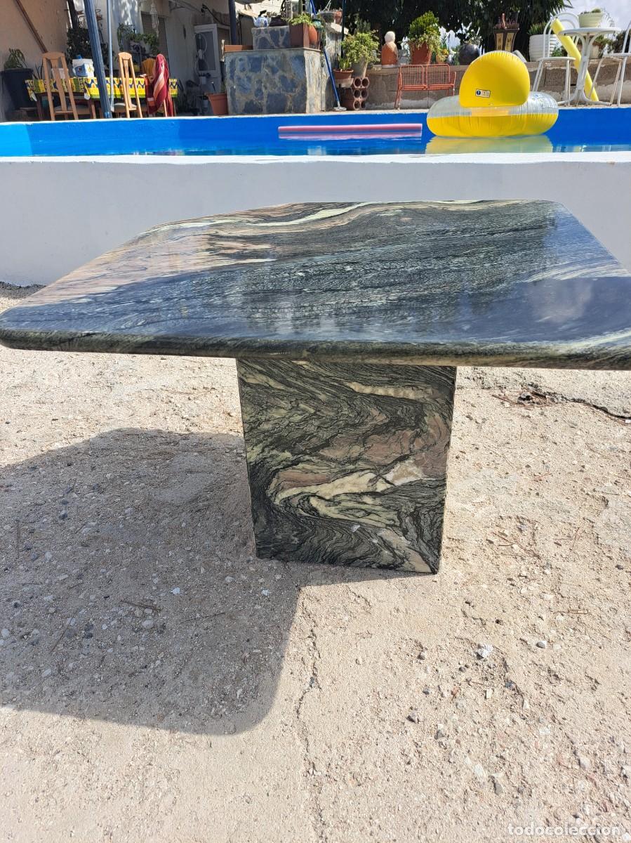 Antig&uuml;edades: mesa de m&aacute;rmol, de centro, diversos colores y jaspeado. - Foto 6