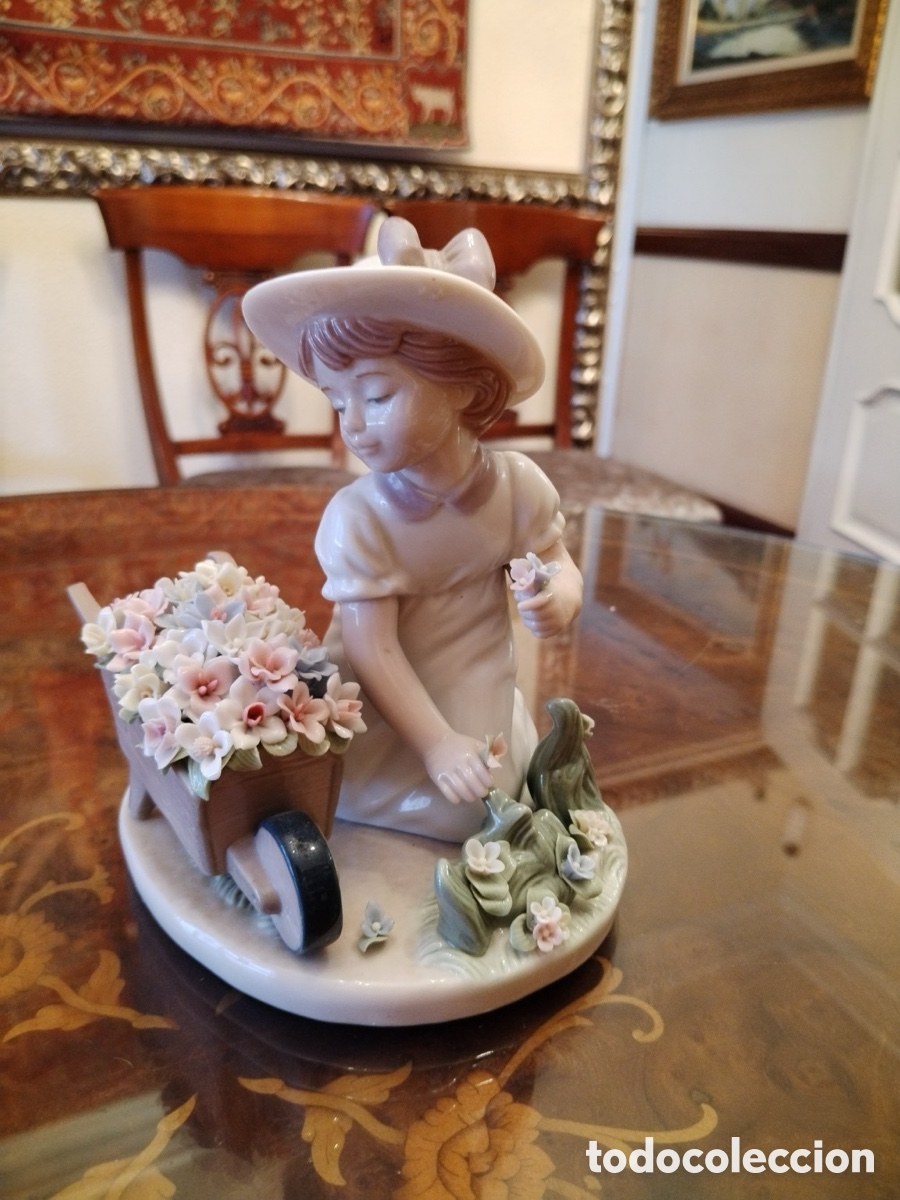 Antig&uuml;edades: NADAL Valencia 2102 - Jardinera con carretilla de flores - edici&oacute;n /5000