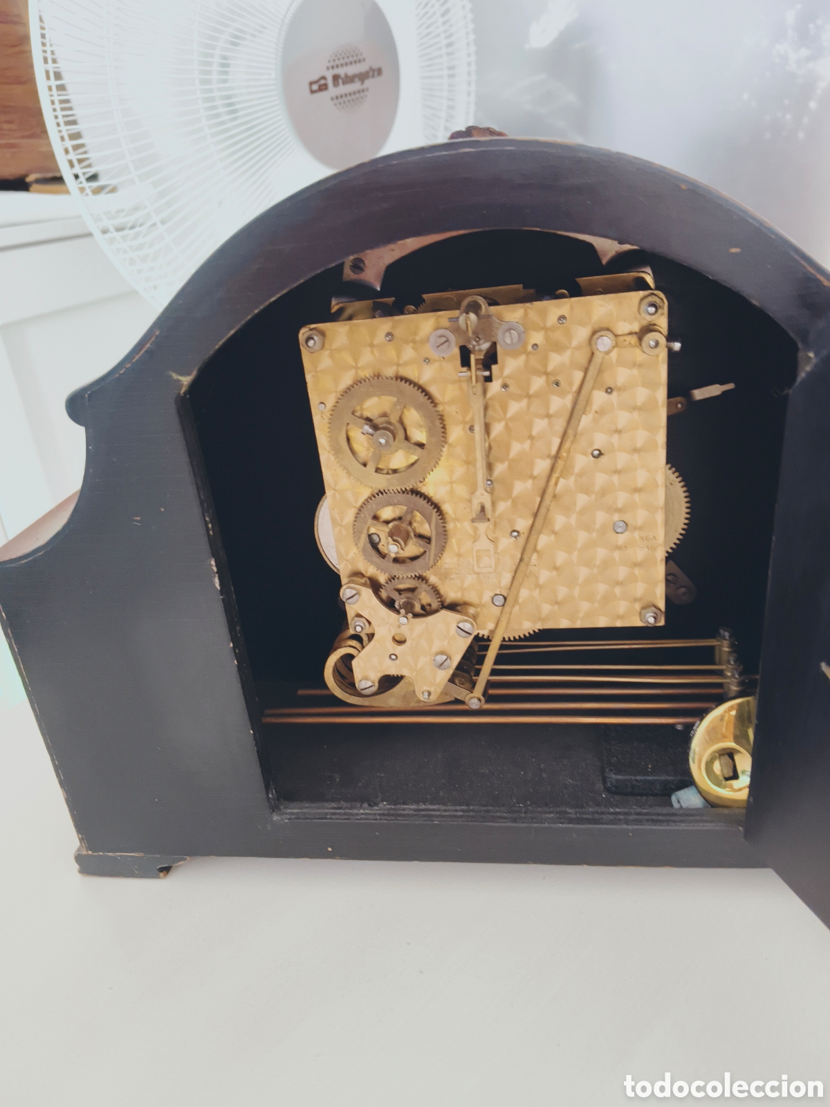 Antig&uuml;edades: Reloj de chimenea antiguo - Foto 3
