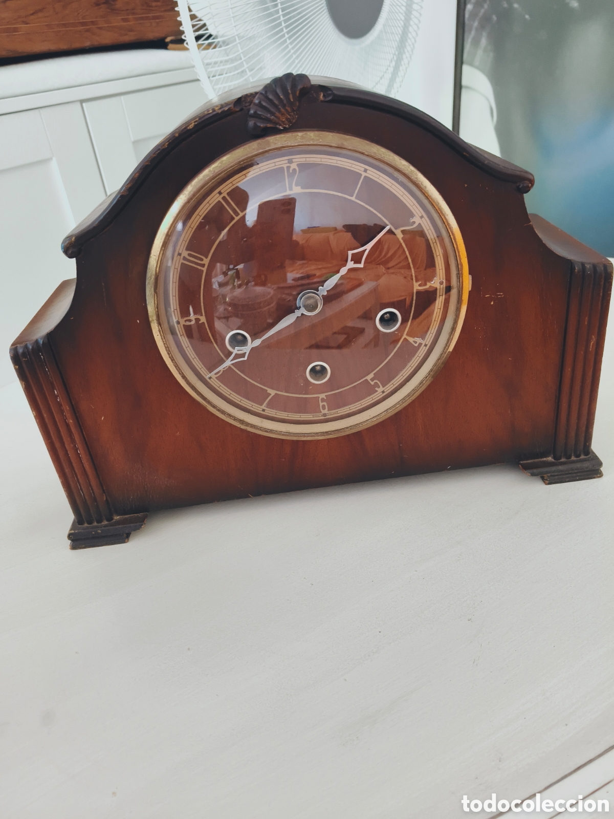 Antig&uuml;edades: Reloj de chimenea antiguo
