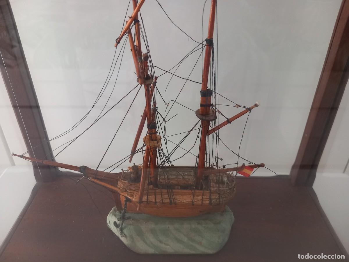 Antig&uuml;edades: Maqueta de barco con vitrina - Foto 6
