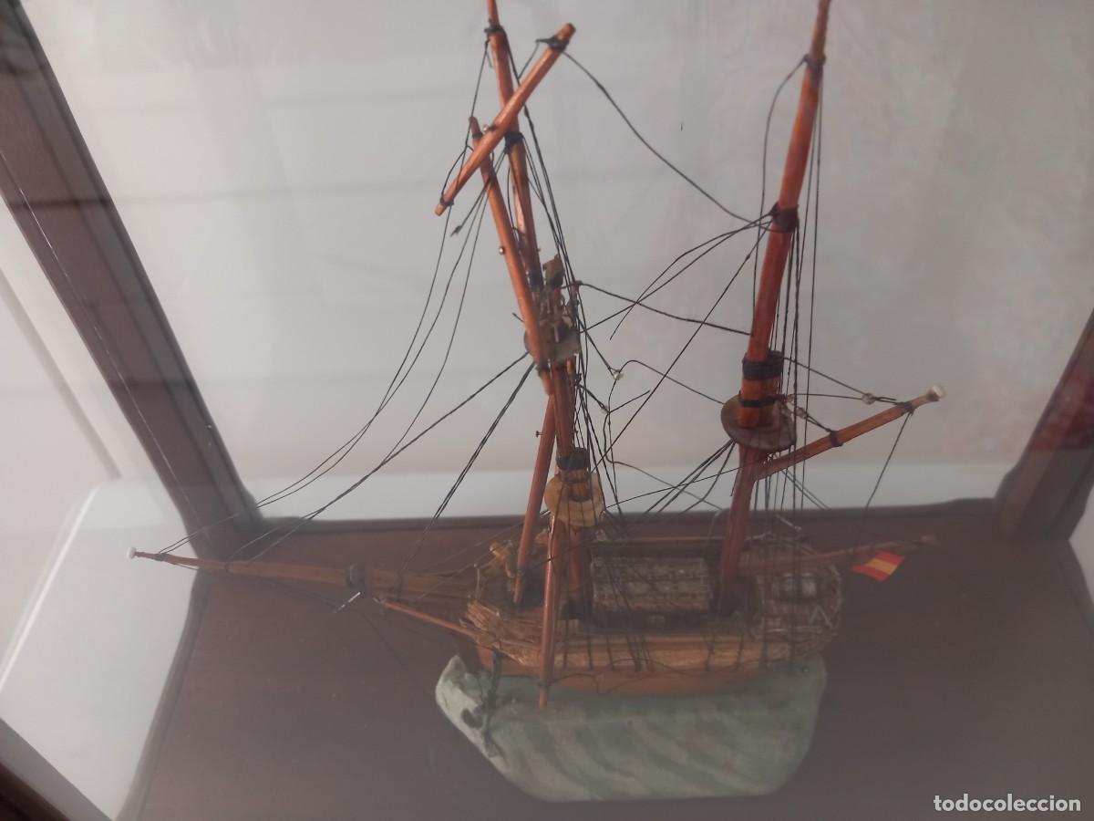 Antig&uuml;edades: Maqueta de barco con vitrina - Foto 7