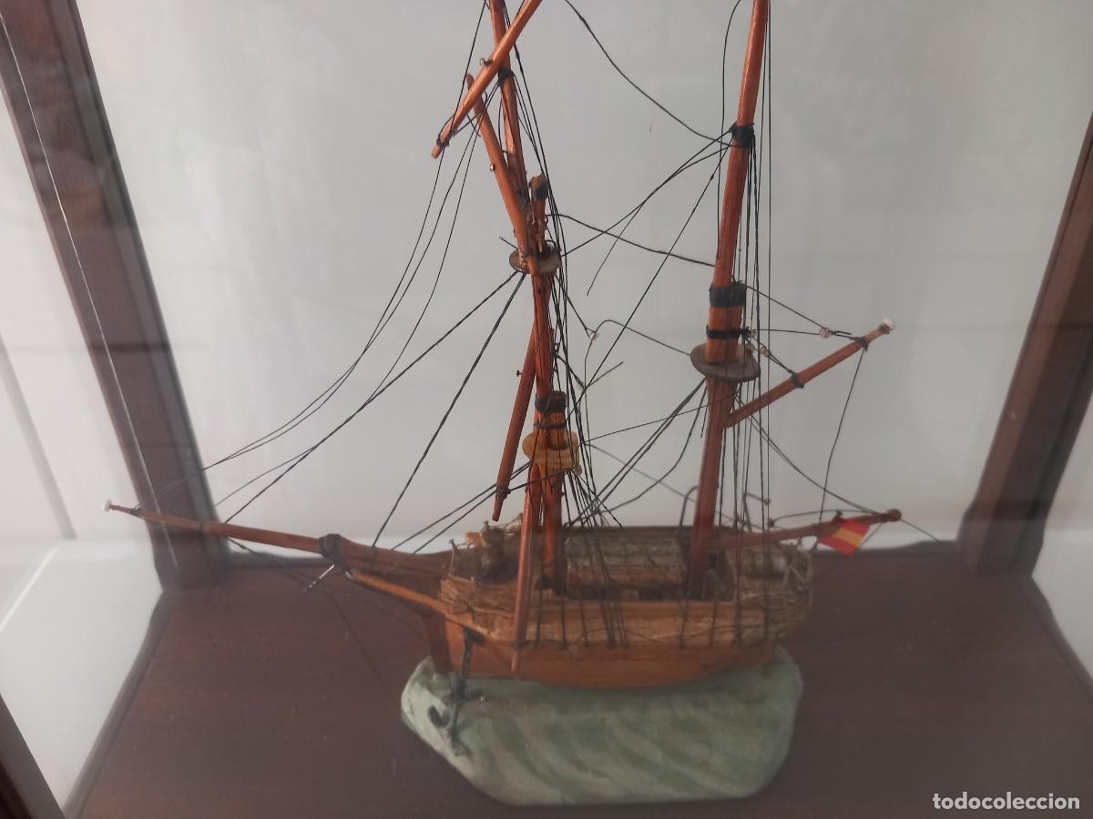 Antig&uuml;edades: Maqueta de barco con vitrina - Foto 8