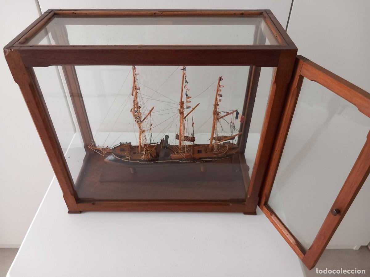 Antig&uuml;edades: Maqueta de barco con vitrina - Foto 6