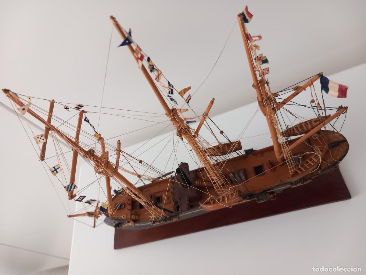 Antig&uuml;edades: Maqueta de barco con vitrina - Foto 7
