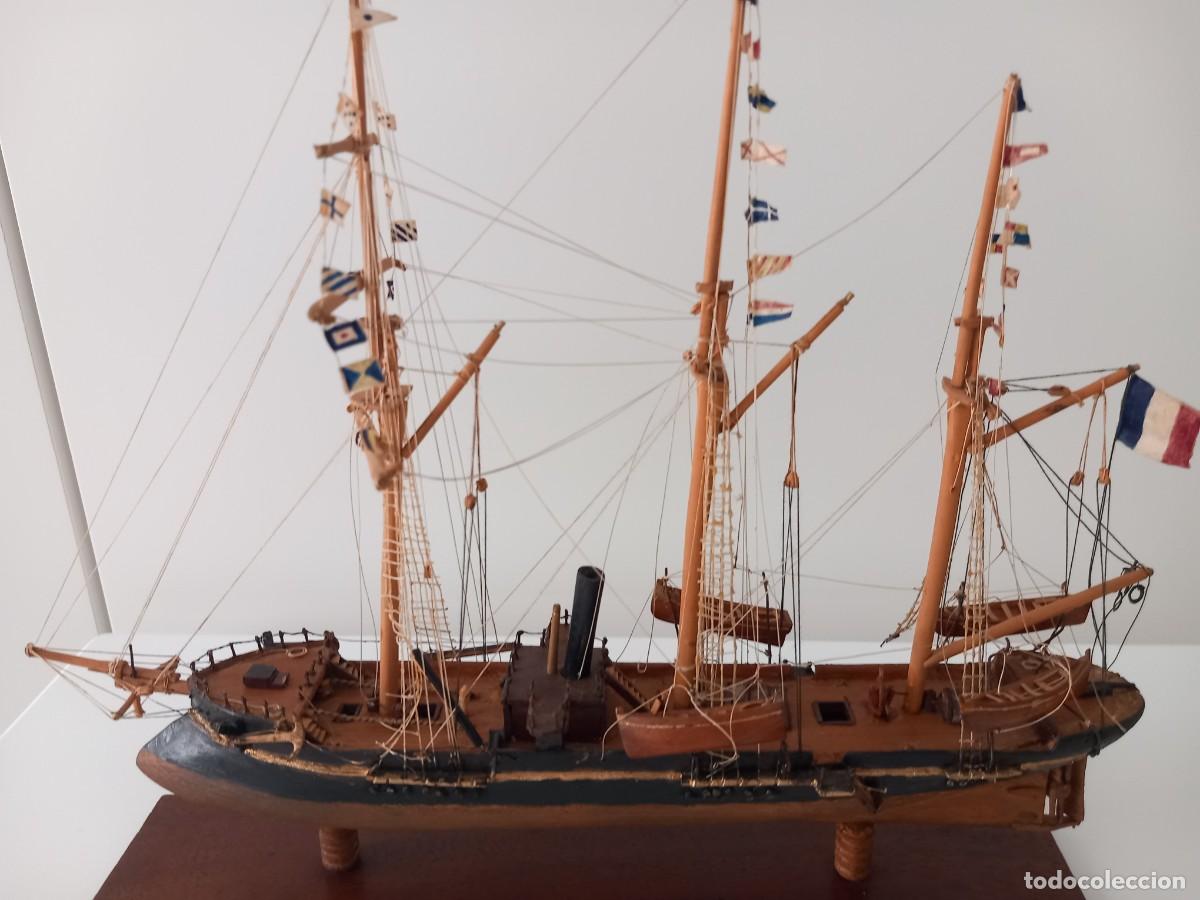 Antig&uuml;edades: Maqueta de barco con vitrina - Foto 8