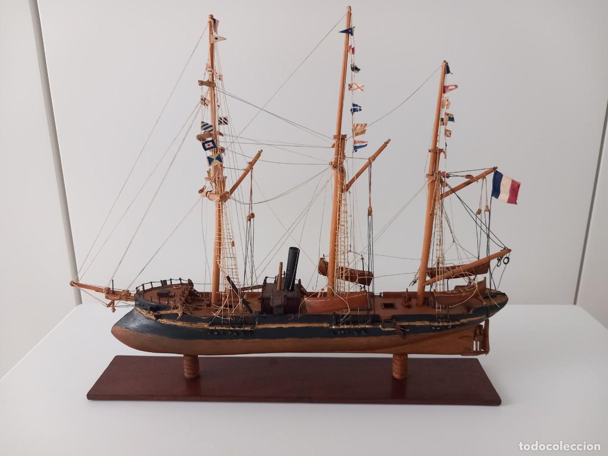 Antig&uuml;edades: Maqueta de barco con vitrina - Foto 9