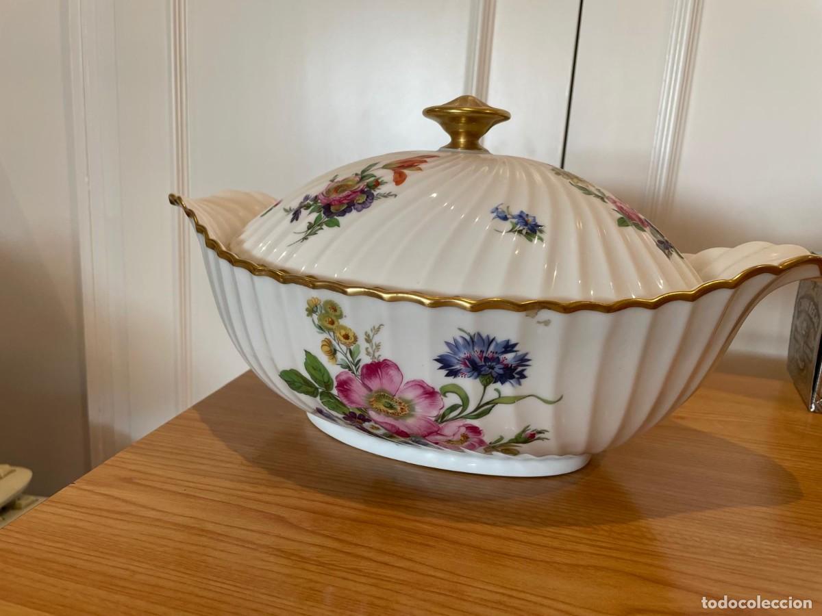 Antiquit&eacute;s: Sopera Legumbrera de Porcelana Fina Montseny San Sebasti&aacute;n - Porcelanas del Bidasoa