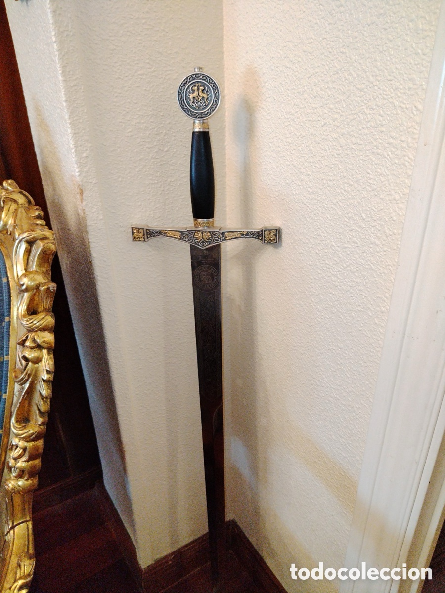 Antig&uuml;edades: MARTO Toledo Excalibur Silver & Gold ref. 752 - espada decorativa