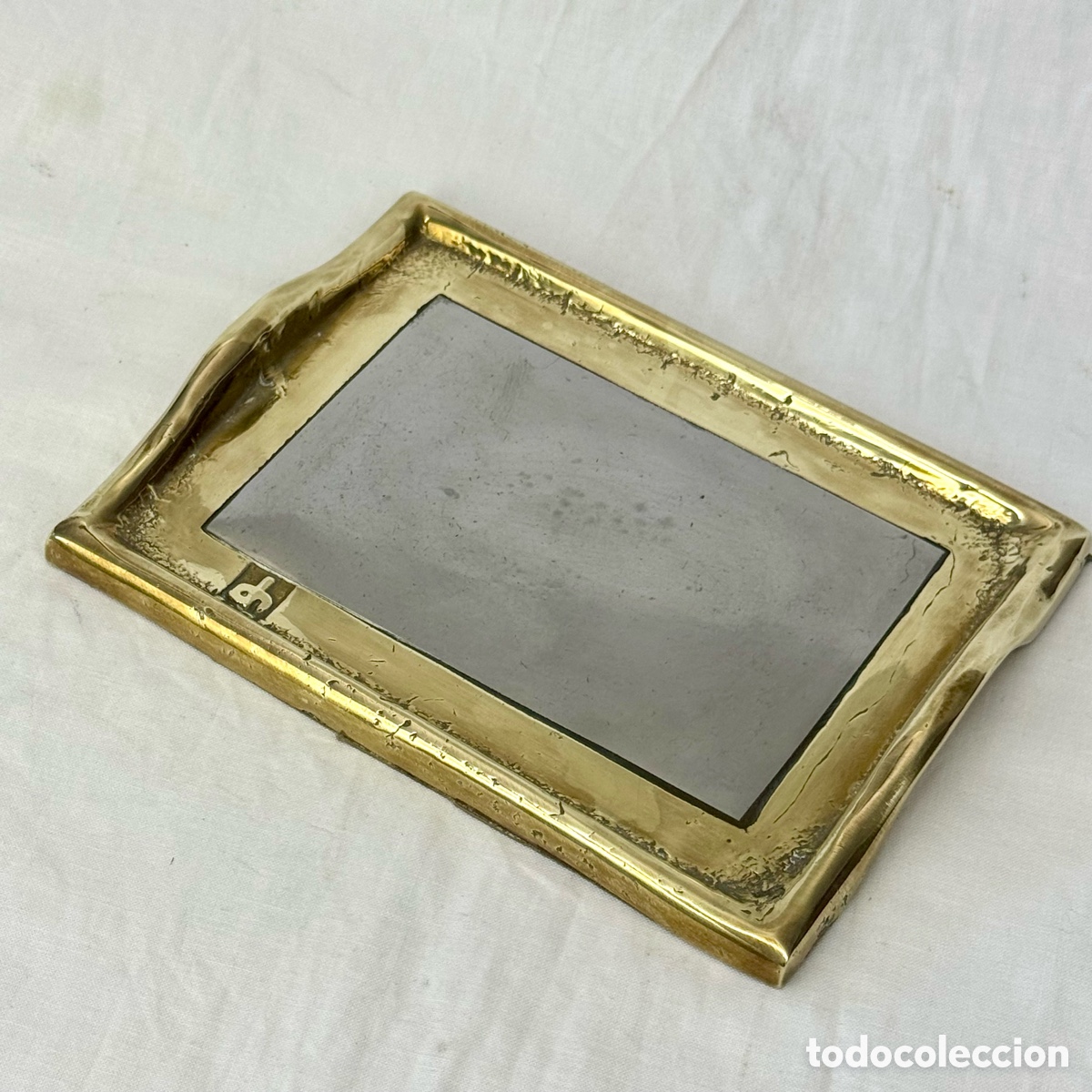 Antig&uuml;edades: TARJETERO VACIABOLSILLOS BRONCE ESTA&Ntilde;O DAVID MARSHALL BANDEJA CENTRO CENICERO 17CM X 12,5CM