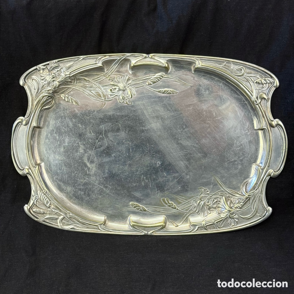 Antig&uuml;edades: ANTIGUA BANDEJA ART NOUVEAU VICTOR SAGLIER FRANCIA XIX - XX TIPO TIPO CENTRO MESA